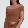 Elite Collection-Off Shoulder Soft Cute Sexy Slim Fit Tops