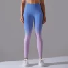 High Waist Butt Lifting Candy Gradient Yoga Pants wholesale activewear suppliers