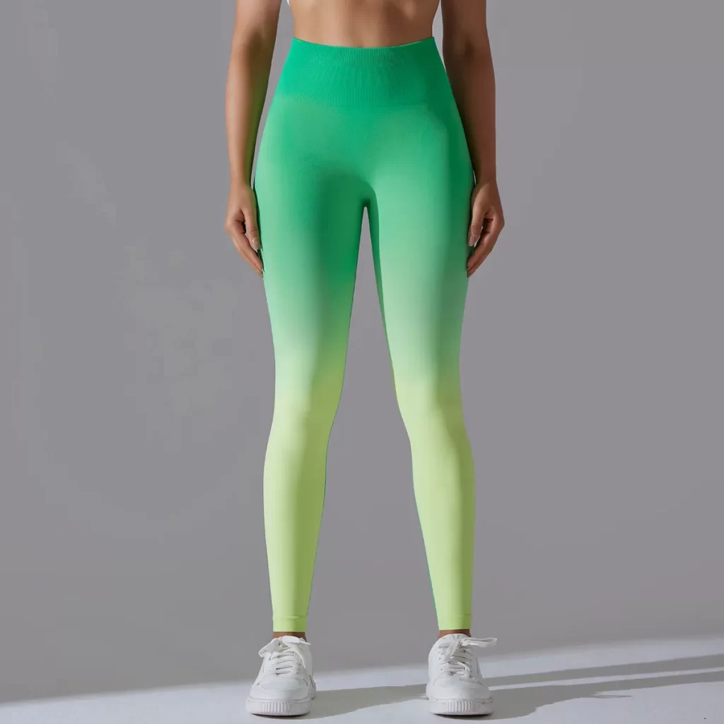 High Waist Butt Lifting Candy Gradient Yoga Pants Wholesale Clothing