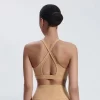 Elite Collection-Soft Cross Back Padded Bra for Workout Yoga