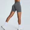 Fitness Yoga Seamless High Waist Butt Lifting Shorts custom shorts manufacturer