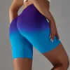 Women's Seamless Scrunch Butt Lift Candy Fitness Shorts Workout Yoga Gym Shorts