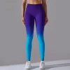 High Waist Butt Lifting Candy Gradient Yoga Pants Wholesale Clothing