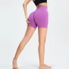 Fitness Yoga Seamless High Waist Butt Lifting Shorts custom shorts manufacturer