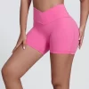 Elite Collection-Fitness Shorts for Women High Waist Butt Lifting V Cut Running Shorts