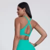 Elite Collection-Soft Cross Back Padded Bra for Workout Yoga