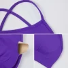 Women Seamless Cross Back Padded Sports Bra Custom Fitness Apparel