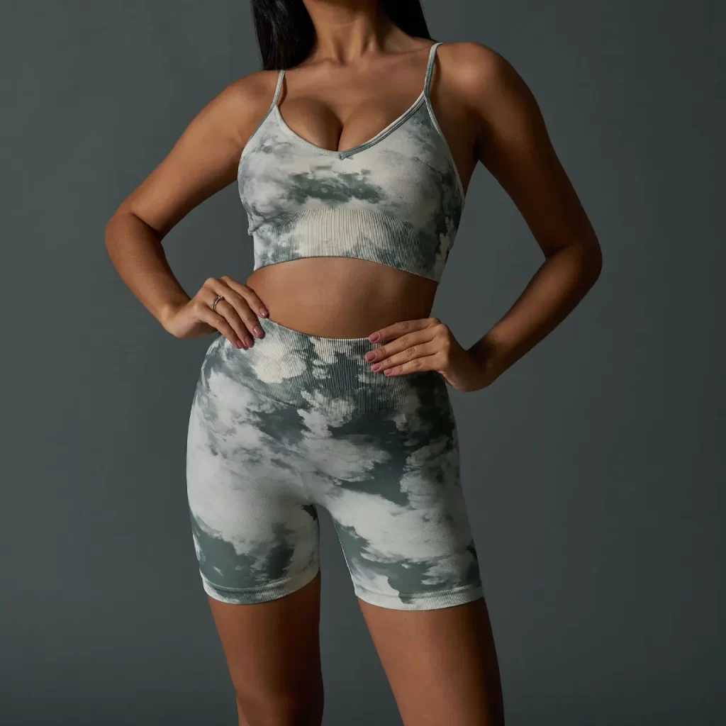 Tie Dye Seamless Women Workout Fitness Set