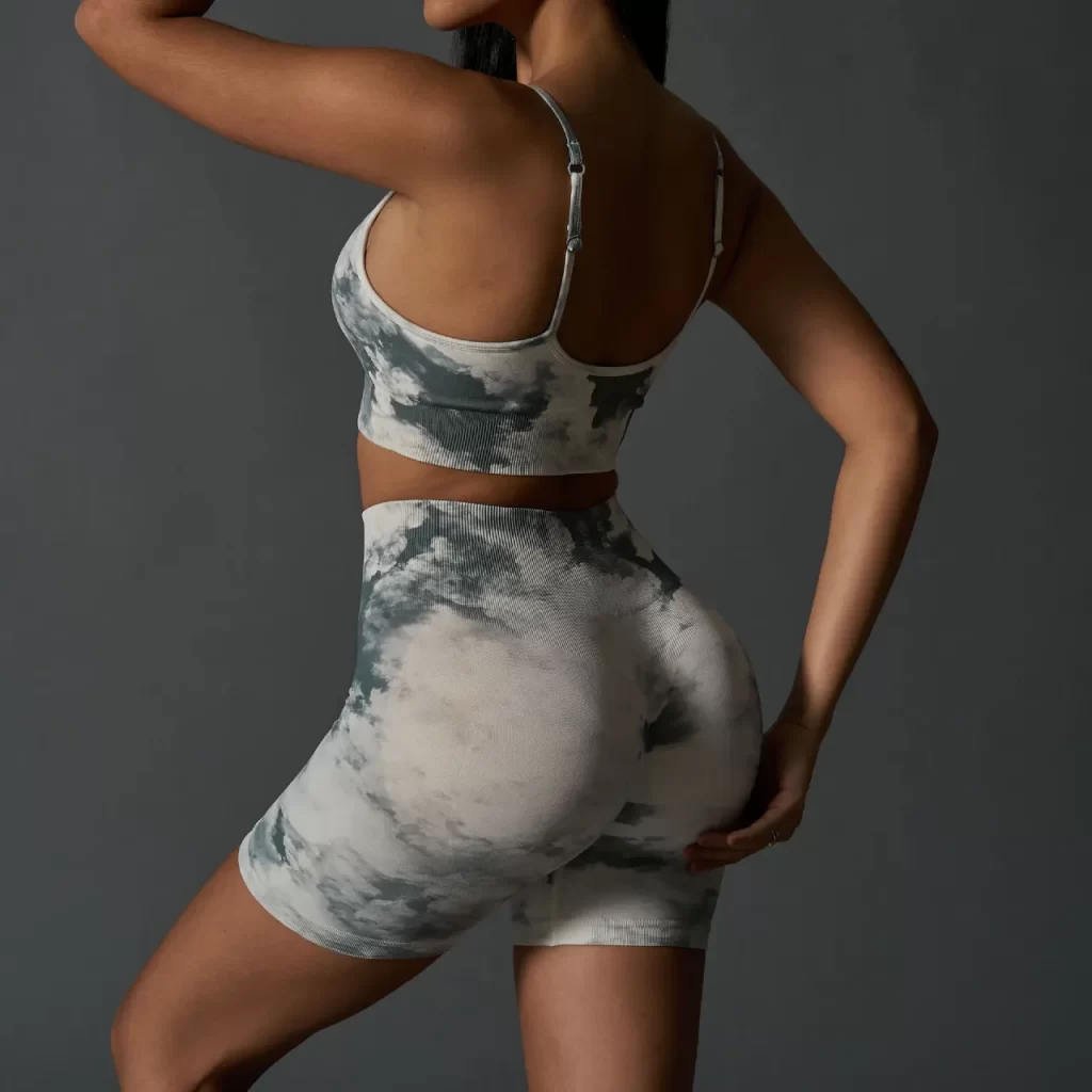 Tie Dye Seamless Women Workout Fitness Set