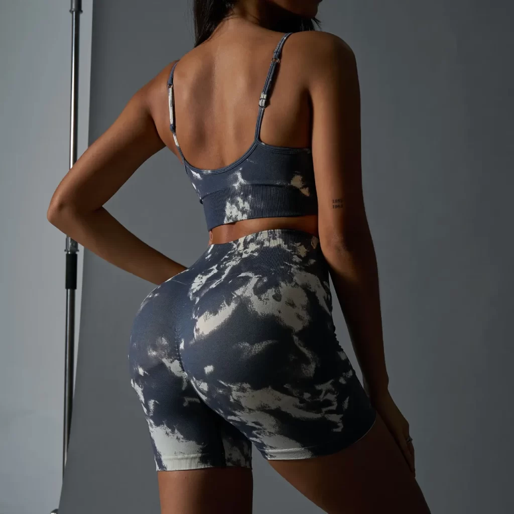 Tie Dye Seamless Women Workout Fitness Set