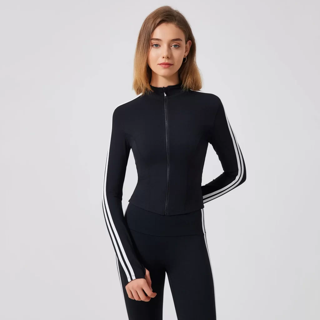 Women's Lightweight Athletic Jacket Workout Zip Up Coat
