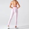 Custom Wholesale Seamless Fitness Bra Leggings Set spark gym athletic wear suppliers