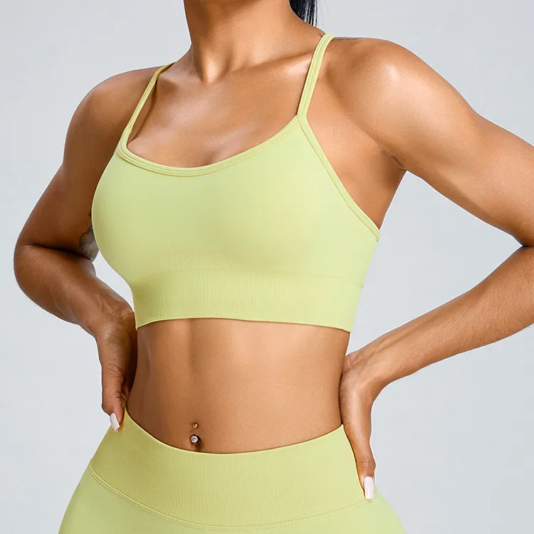 Wholesale Workout Fitness Seamless Adjustable Straps Bra