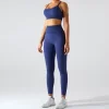 Custom Wholesale Seamless Fitness Bra Leggings Set