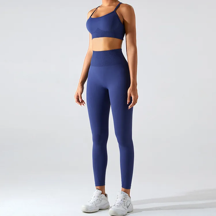 Custom Wholesale Seamless Fitness Bra Leggings Set