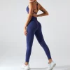 Custom Wholesale Seamless Fitness Bra Leggings Set spark gym athletic wear suppliers