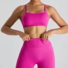 Women Workout Fitness Seamless Adjustable Bra wholesale workout wear
