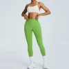 Women Seamless Cross Back Padded Sports Bra Custom Fitness Apparel