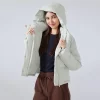 Winter Hooded Short Puffy Jacket Warm Puffer Down Coat