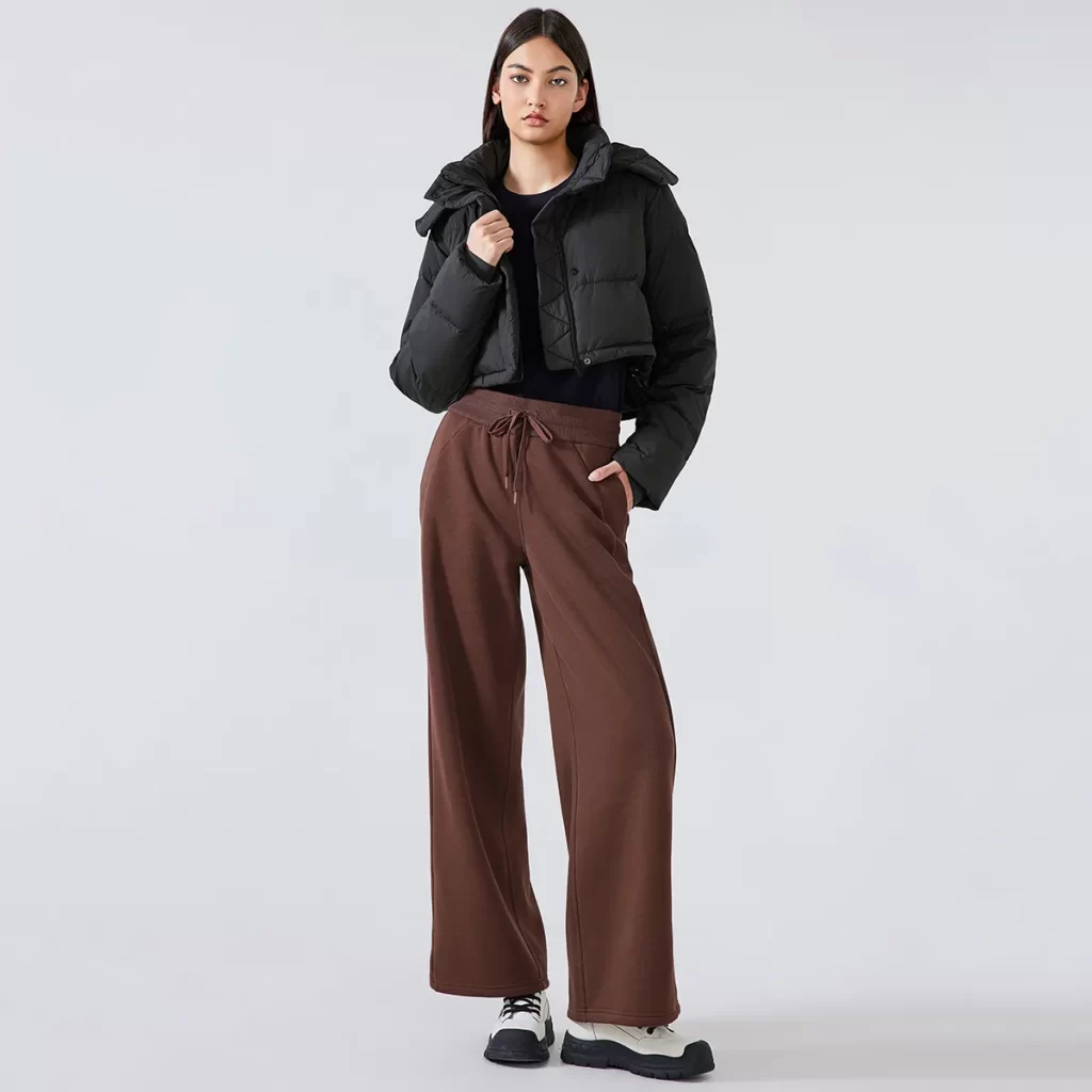 Winter Cropped Puffer Jacket Custom Short Bubble Coat