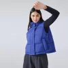 Custom Winter Outerwear Hooded Full Zip Puffer Vest