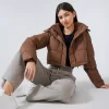 Winter Cropped Puffer Jacket Custom Short Bubble Coat