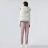 Custom Winter Outerwear Hooded Full Zip Puffer Vest