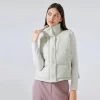 Custom Winter Outerwear Hooded Full Zip Puffer Vest