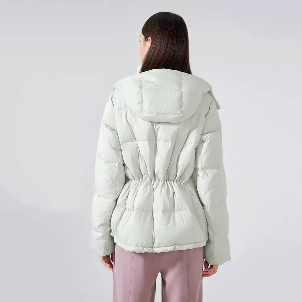 Custom Winter Women's Long-Sleeve Hooded Puffer Coat