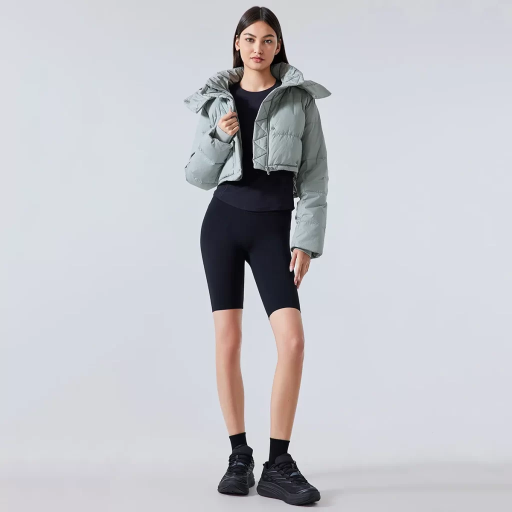 Winter Cropped Puffer Jacket Custom Short Bubble Coat