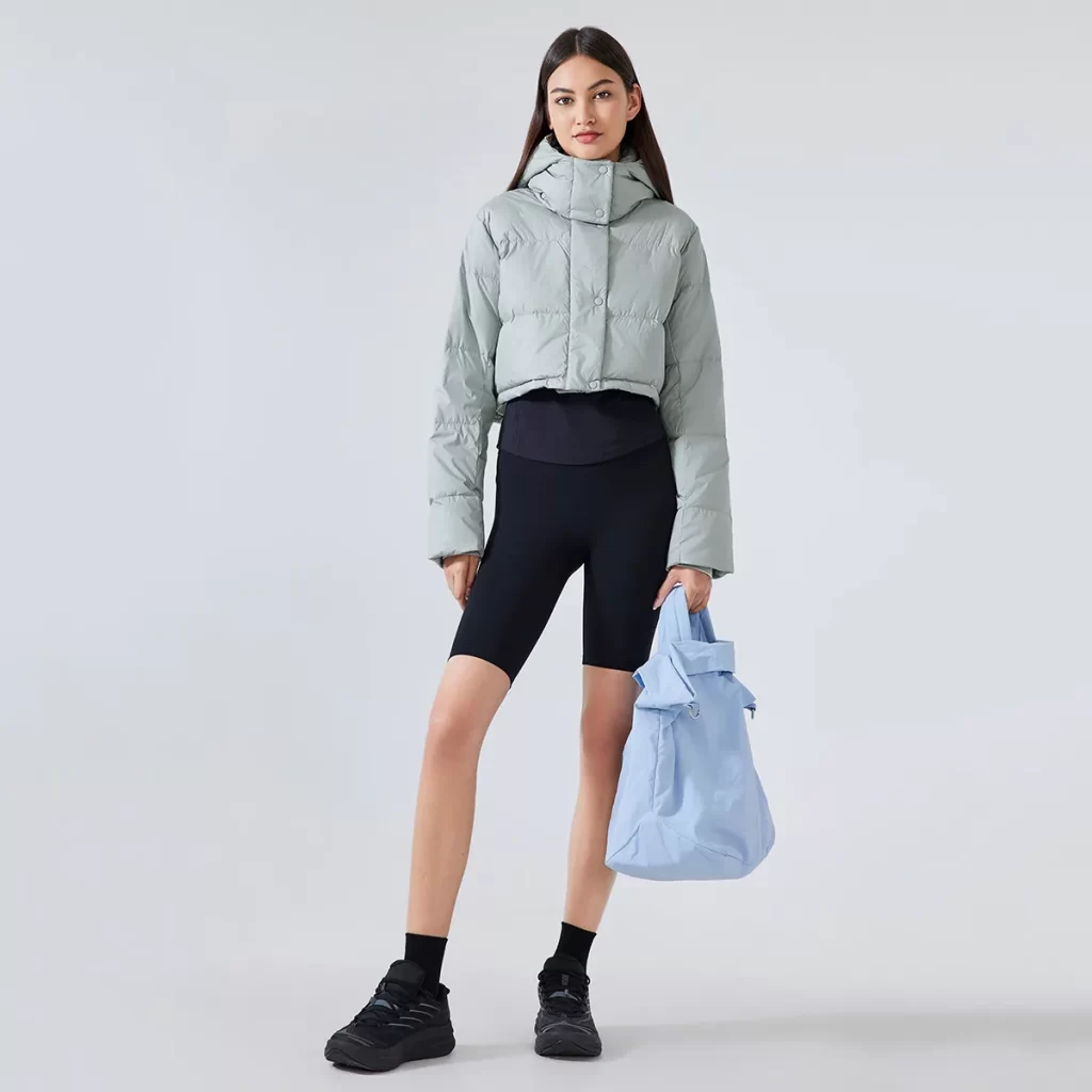 Winter Cropped Puffer Jacket Custom Short Bubble Coat