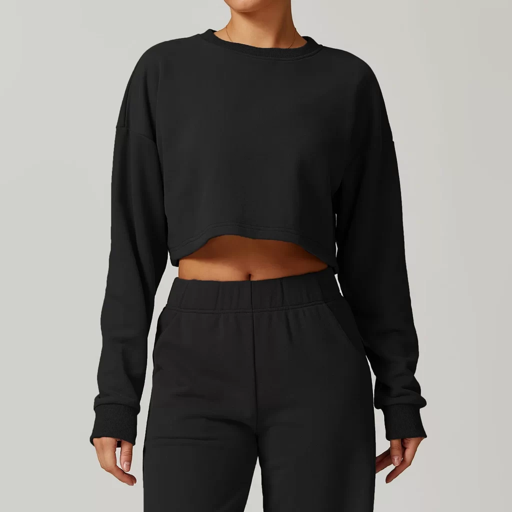Casual Long Sleeve Shirts Hollow Back Basic Pullover Tops