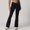 Workout Crossover V Waist Yoga Flare Leggings for Women