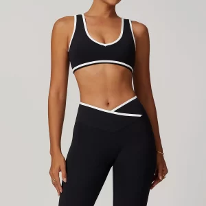 Women Customized Athletic Bra Contrast Color Sports Bra