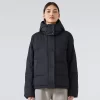 Custom Winter Women's Long-Sleeve Hooded Puffer Coat