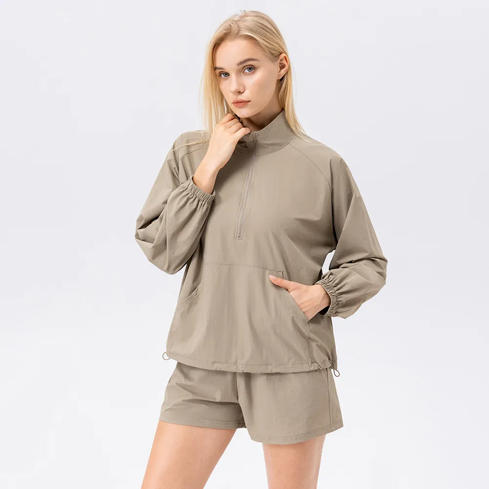 Women's Athletic Windproof Lightweight Jackets Set