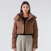 Winter Cropped Puffer Jacket Custom Short Bubble Coat