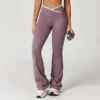 Workout Crossover V Waist Yoga Flare Leggings for Women
