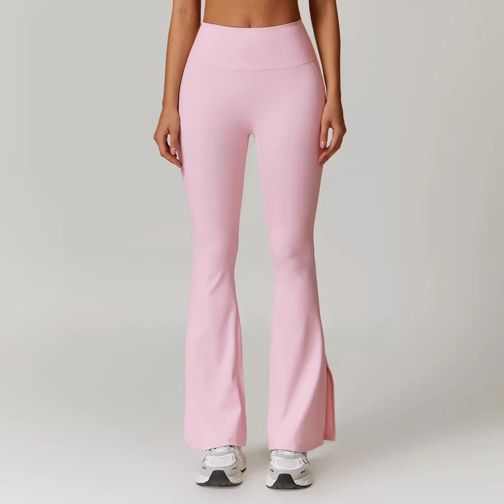 Custom Women High Waist Workout Yoga Flare Leggings wholesale womens activewear