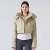 Winter Cropped Puffer Jacket Custom Short Bubble Coat
