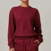 Long Sleeve Shirts Women Wholesale Crew Neck Pullover Top