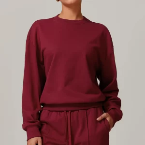 Long Sleeve Shirts Women Wholesale Crew Neck Pullover Top