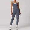 Women Workout Jumpsuit Fake Two Piece Bodysuit