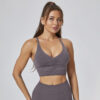 Seamless Y Racer Back Cropped Bras for Yoga Workout customized sports bras
