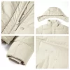 Custom Winter Women's Long-Sleeve Hooded Puffer Coat