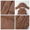 Custom Winter Outerwear Hooded Full Zip Puffer Vest