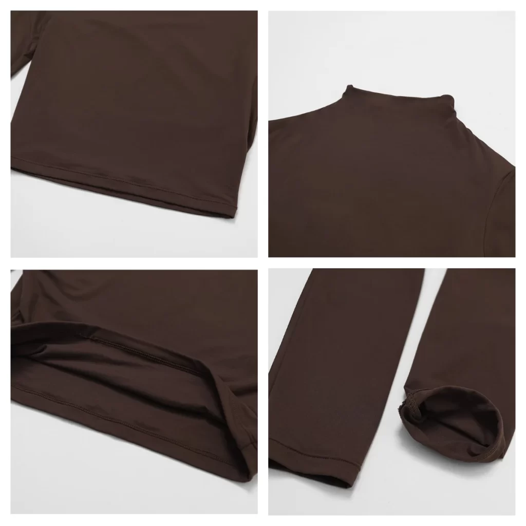 Long Sleeve Shirts Women Casual Fitted Basic Yoga Top