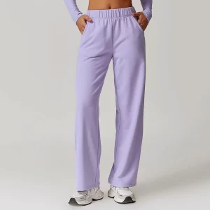 Wholesale Activewear Straight Leg Sweatpants with Pockets