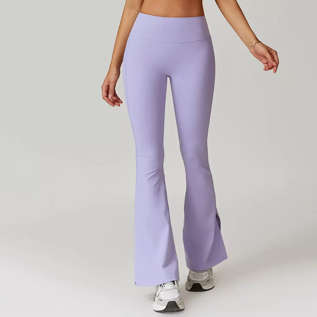 Custom Women High Waist Workout Yoga Flare Leggings wholesale womens activewear