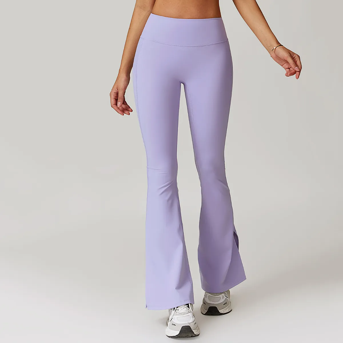 Custom Women High Waist Workout Yoga Flare Leggings wholesale womens activewear